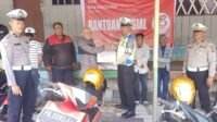 Menyongsong HUT Bhayangkara Ke 78, Tukang Ojek Dapat Sembako Gratis Dari Sat Lantas Polres Fakfak