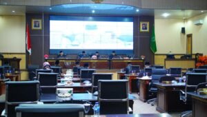 Pj Bupati Muba Simak Hasil Pembahasan Raperda Pertanggungjawaban Pelaksanaan APBD Tahun Anggaran 2023 dan Dua Raperda Pemkab Muba