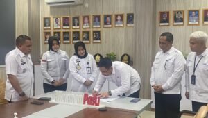 Kemenkumham Sumsel Tandatangani PKS Dengan Bank Tabungan Negara Cabang Palembang
