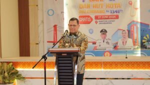 Pj Wali Kota Palembang Resmikan Baksos Pelayanan Kesehatan Gratis