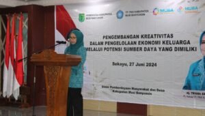 TP PKK Muba Gelar Pelatihan Pengembangan Kreativitas melalui Potensi Sumber daya yang Dimiliki
