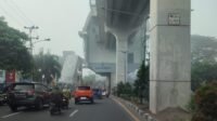 Kabut Tebal Selimuti Kota Palembang Radius Pandangan 50-100 Meter