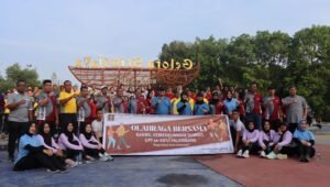 Ratusan Pegawai Kemenkumham Sumsel Ikuti Jalan Santai di Jakabaring Sport City