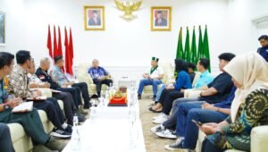 Sampaikan Program Kerja Pengurus HMI Muba Sambangi Pj Bupati H Sandi Fahlepi