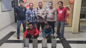 Polsek Prabumulih Timur Ringkus Dua Tersangka Penadah Besi Curian Milik Pertamina dan Tol Indraprabu