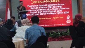 KPU Palembang Matangkan Persiapan Pilkada, Sosialisasi PKPU Nomor 8 Tahun 2024 Digelar