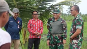 Dandim Mempawah dampingi Pamen Ahli Pangdam XII/Tpr, Tinjau Lokasi Oplah di Kabupaten Mempawah