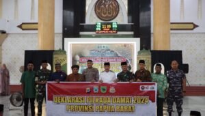 Polres Fakfak, Polda Papua Barat Gelar Tabligh Akbar dan Deklarasi Pilkada Damai 2024 