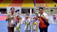 Tiga Atlit BTC Polres Fakfak Raih Juara Open Tournament Taekwondo Kapolres Mimika Cup