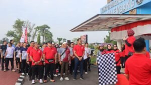 Penuh Semangat, Jajaran Kemenkumham Sumsel Jalan Santai Meriahkan Hari Pengayoman ke-79