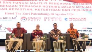 Tingkatkan Pengawasan dan Pembinaan Notaris, Kemenkumham Sumsel Gelar Rakor Majelis Pengawas Notaris Tahun 2024