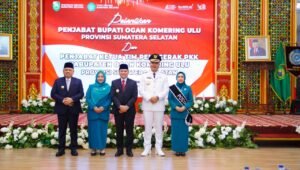 PJ.Bupati Muba Sandi Fahlepi Hadiri Pelantikan PJ Bupati OKU