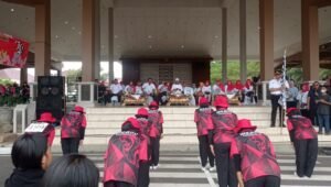 Unik dan Pertama Kali Ikut Lomba Gerak Jalan, Jurus Kata Inkado Prabumulih Memukau Penonton