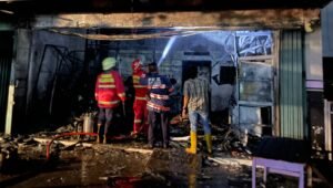 Tempat Usaha Laundry Depan Rumdis Wabup Tulungagung Ludes Terbakar