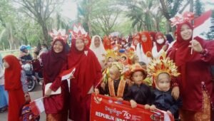 Semarakkan HUT RI ke 79, TK ABA Rantau Ikuti Pawai