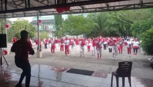 Banjir Doorprize dan Nuansa Seragam Merah Putih, Senam ASKI Prabumulih Meriahkan HUT RI