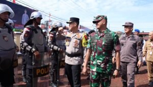 Pilkada 2024, Polres Kapuas Hulu Apel Gelar Pasukan, 587 Personel Diturunkan