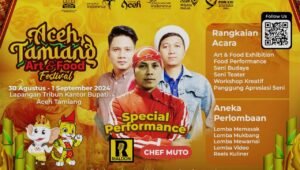 Ada Chef Muto di Aceh Tamiang Art dan Food Festival, ini Rangkaian Acaranya