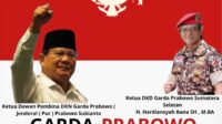 H. Hardiansyah Bana SH, MBA Pimpin GARDA PRABOWO SUMSEL, Gerakan Rakyat Dukung dan Bela Prabowo Sumatera Selatan