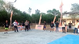 Kapolsek Cambai Buka Turnamen Volly Pangkul Cup Djarum Smash Istimewah 2024