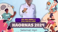 Kepala BNN Kabupaten Musi Rawas Mengucapkan Selamat Hari Olahraga Nasional ke-41