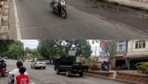 Jalan di Prabumulih Sedang Tidak Baik-baik Saja