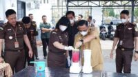 Pj Wako Hadiri Pemusnahan BB di Kejari Lubuk Linggau