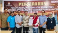 KPU Sumut Menyerahkan Hasil Penelitian Administrasi, 2 Paslon Memenuhi Syarat