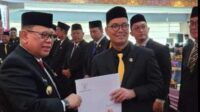 Yustin Kurniawan Zendrato, S.E., M.M Resmi Dilantik Menjabat Anggota DPRD Kota Palembang 