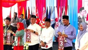 KPUD Pagar Alam Undi Nomor Urut Paslon Pilkada
