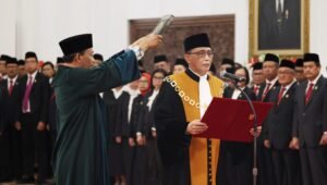 Presiden Prabowo Saksikan Pengucapan Sumpah Sunarto sebagai Ketua Mahkamah Agung