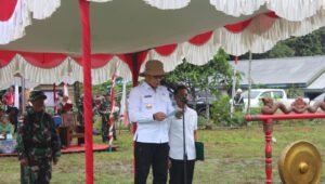 TMMD Reguler Ke – 122 Kodim 1206 Putussibau di Desa Selaup Kecamatan Bunut Hulu