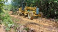 Satgas TMMD Reguler ke 122 Kodim 1206 Putussibau Kebut Pekerjaan Jalan Penghubung Antar Dusun