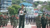 Danrem 182/JO Pimpin Upacara HUT Ke-79 TNI di RTH Ma’Aruf Amin