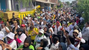 Senam GaBah Riang Gembira Dikantong Merah Berlangsung Meriah, Cabup Tulungagung: Coblos Nomor 1