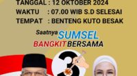Senam Sehat Bersama MATAHATI, Kembalikan Kejayaan Sriwijaya