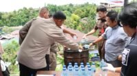 Puluhan Liter Miras Lokal Jenis Sopi Dimusnahkan