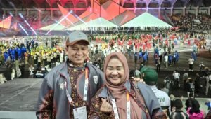 Pj Gubernur Elen Setiadi Bersama Pj Ketua TP PKK Sumsel Hadiri Pembukaan PON XXI Aceh-Sumut