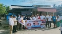 DPC Gerindra Aceh Tamiang Salurkan Bantuan Sembako ke Korban Banjir di Seruway