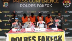Terlibat Pengeroyokan dan Penganiayaan, Delapan Pemuda Diamankan Anggota Polres Fakfak