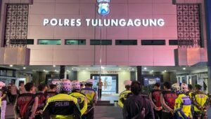 Jelang Pelantikan Presiden, Polres Tulungagung Gelar Patroli Gabungan