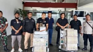 Jemput Kotak Suara Pilgub 2024, Kasi Teritorial Korem 182/JO Dampingi Pj Bupati Fakfak
