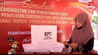 KPU Sumut Gelar Simulasi Pemungutan Suara di Pematangsiantar