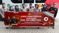 Peringati HUT Humas Polri Ke 73, Sie Humas Polres Prabumulih Gelar Bakti Sosial Donor Darah