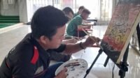 WBP Rutan Kelas I Palembang Tunjukkan Kreativitas Melukis Kaligrafi dan Nuansa Alam