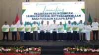 Pj Gubernur Elen Setiadi-Kepala Kantor BPJS Ketenagakerjaan Wilayah Sumbagsel Teken MoU Lindungi Pekerja Pekebun Sawit Sumsel