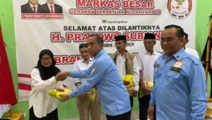 Tasyakuran di Markas Besar GPN Nusantara 08 Atas Pelantikan Prabowo-Gibran, Bagi 1,5 Ton Beras Untuk Warga