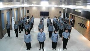 Jajaran Kemenkumham Sumsel Simak Arahan Menkumham Baru pada Apel Pagi Pegawai