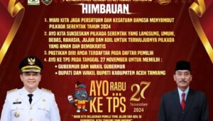 Pj Bupati Aceh Tamiang Imbau Masyarakat Sukseskan Pilkada Serentak