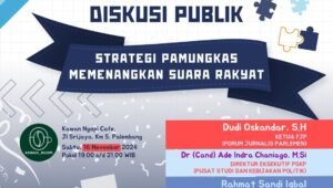 Kolaborasi Relung Forum dan Forum Jurnalis Parlemen Kupas Strategi Akhir para Calon Kepala Daerah Menangkan Suara Rakyat